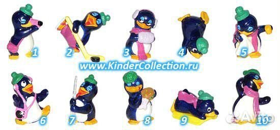 Серия Пингвины барные и другие серии из киндеров