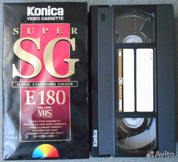 Видео кассета VHS Konica Super SG E 180