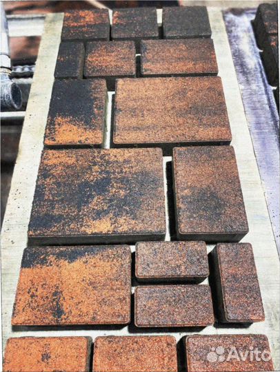 Тротуарная плитка цветная