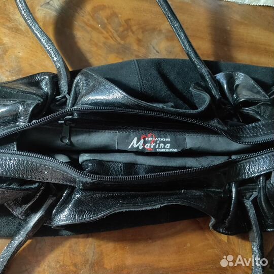 Сумка женская натуральная замша италия