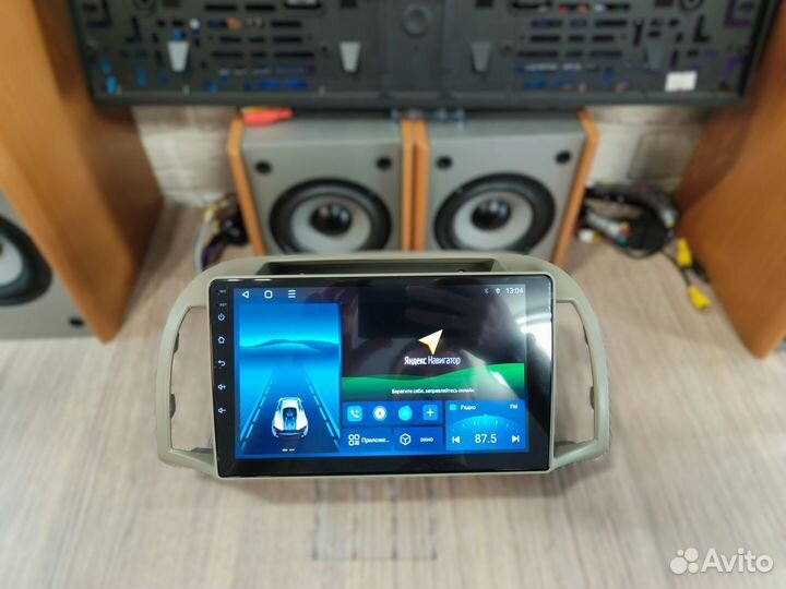 Магнитола Android Nissan March K12 9 дюймов