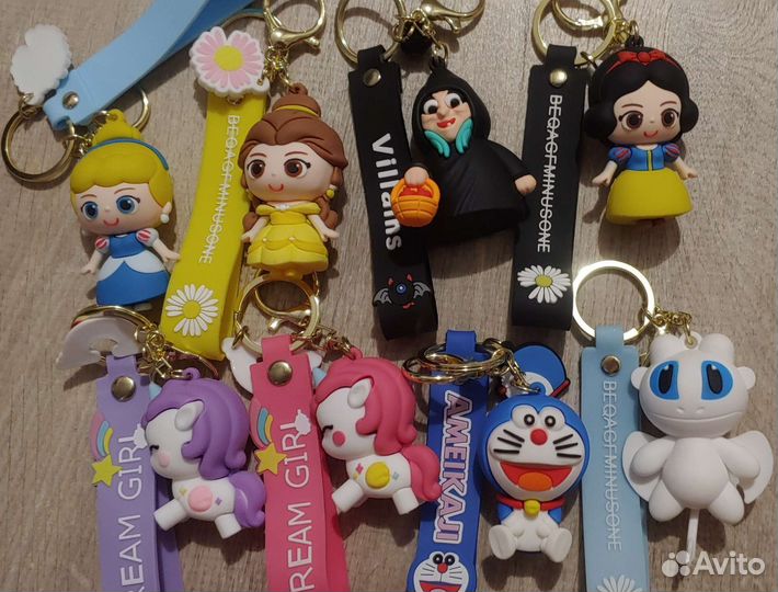 Брелоки на ключи/рюкзак/сумку (супергерои)