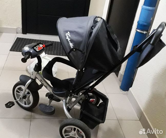 Трехколесный велосипед с родит. ручкой Capella