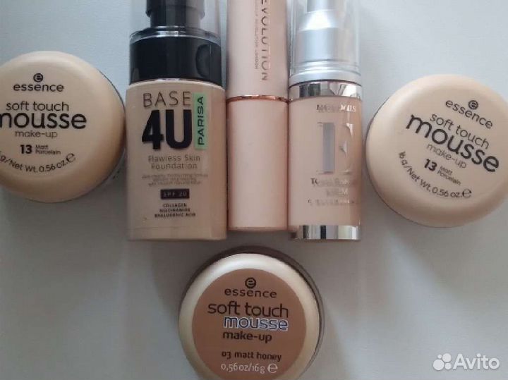 Мусс тонирующий,консилер,тональные основы,гель