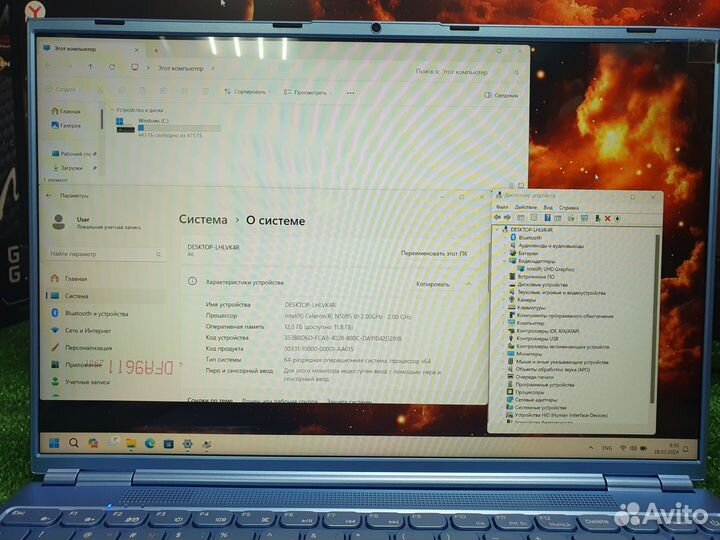 Новый ноутбук наi5 12gb DDR4 512gb ssd
