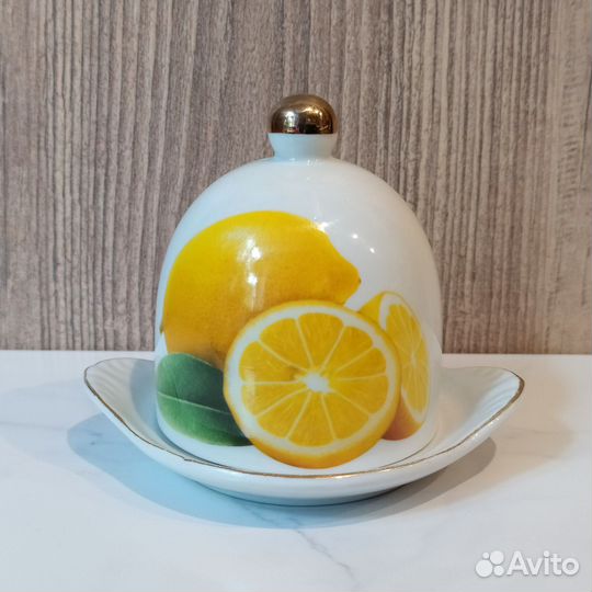 Подставка для лимона лимонница фарфоровая
