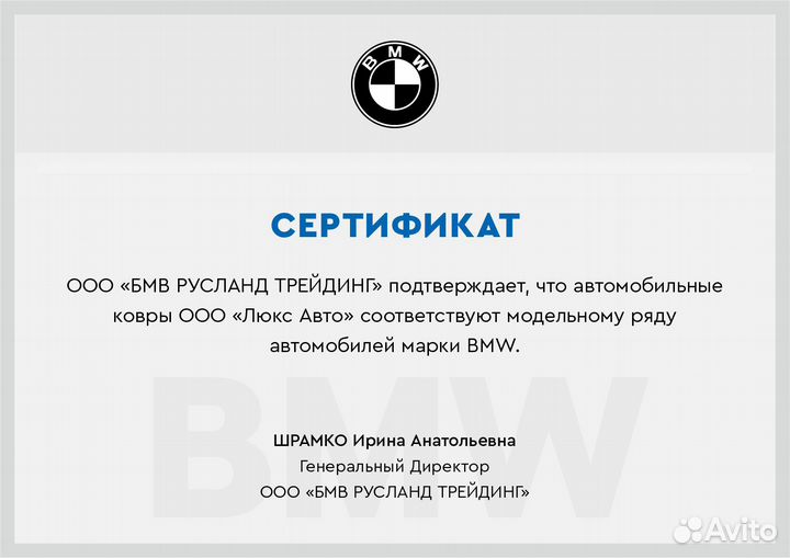 3D Коврики BMW X4 из Экокожи