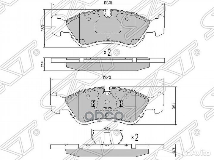 Колодки тормозные перед daewoo espero 91-99/LAN