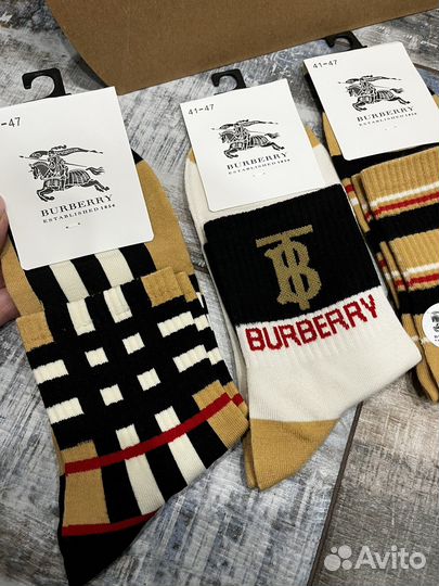 Носки мужские Burberry комплект 5 пар новые