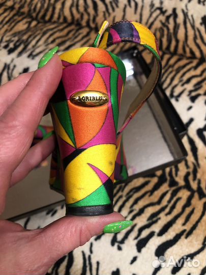 Босоножки37 1/2 lloriblu текстиль мультицвет