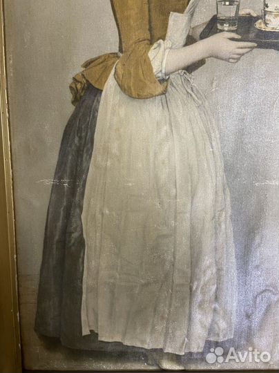 Прекрасная шоколадница на ледерине