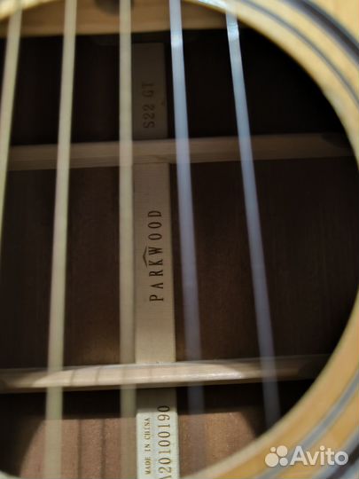 Акустическая гитара Parkwood s22-gt Массив Ели