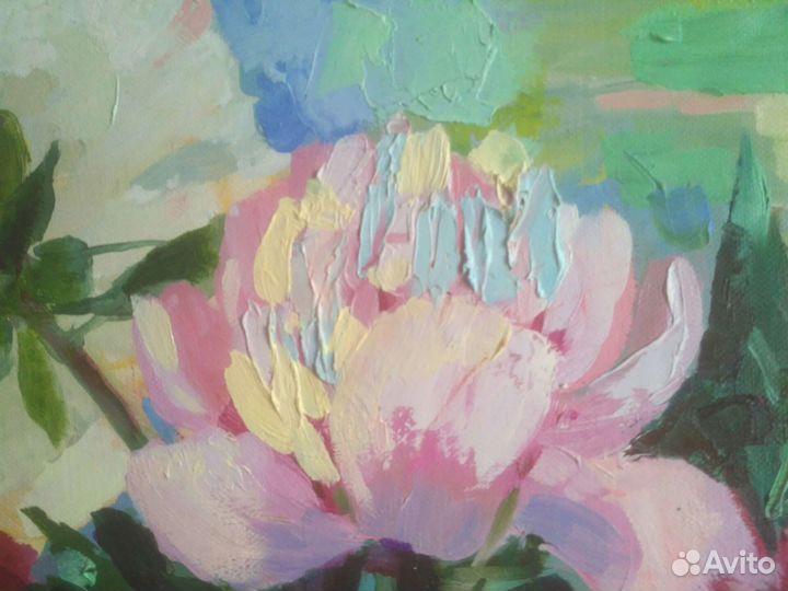 Картина с цветами. Масло 50*60