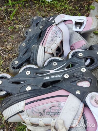 Детские ролики и защита 33 размер