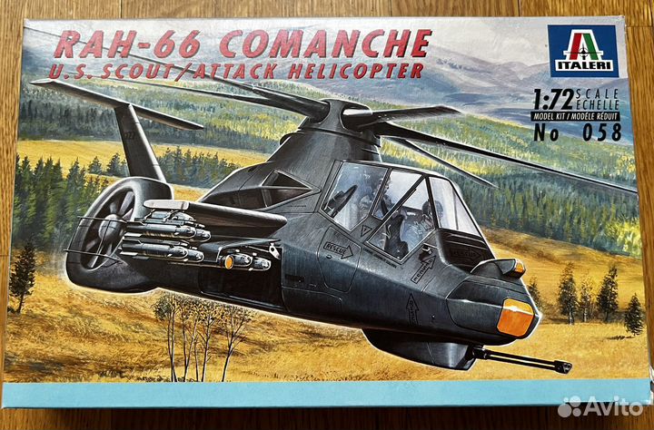 Модель вертолета italeri comanche rah-66