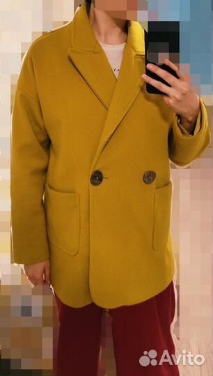 Полупальто пиджак оверсайз размер S