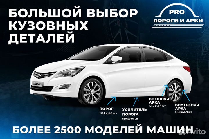 Ремонтные арки Chevrolet Lacetti Седан