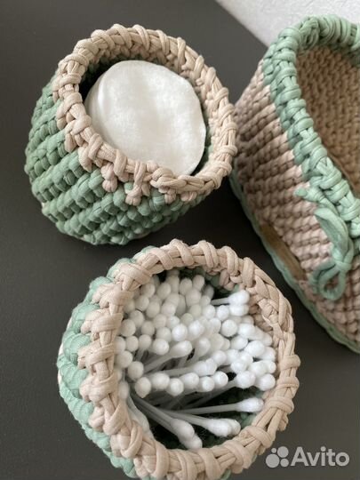 Набор корзинок своими руками из трикотажа