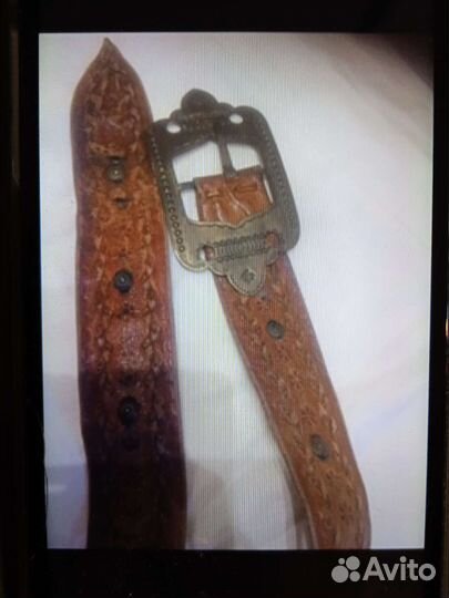 Ремень натуральная кожа этнический