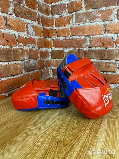 Боксерские лапы everlast кожа