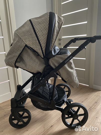 Детская коляска 2в 1 pituso confort gucci beige