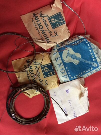 Струны для мандолины Аккорд СССР посеребренные