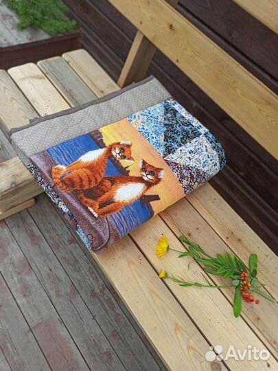 Лоскутный плед 