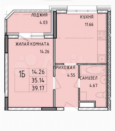 1-к. квартира, 39,2 м², 7/22 эт.