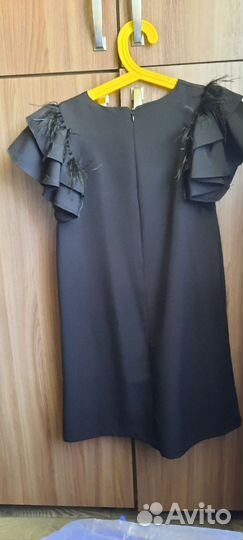 Платье для девочки черное 134