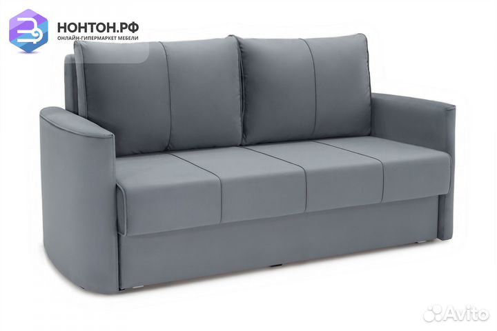 Диван еврокнижка Колибри темно-серый