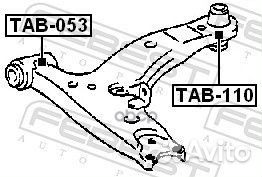 Сайлентблок рычага toyota corolla 91-01 пер.подв
