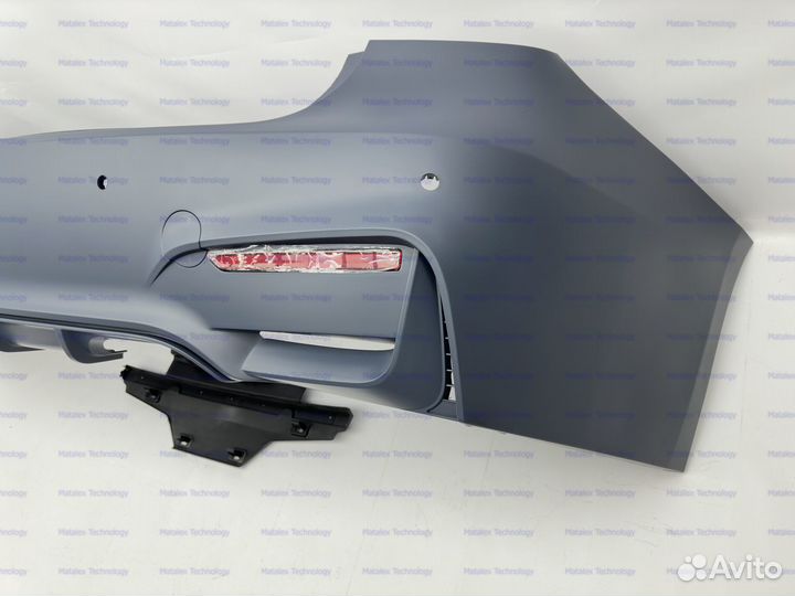 Задний бампер BMW F30 M tech диффузор 1х1