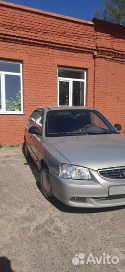 Hyundai Accent 1.5 AT, 2007, битый, 206 400 км