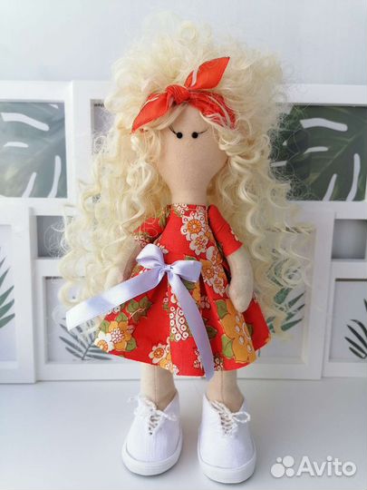 Интерьерная кукла тильда