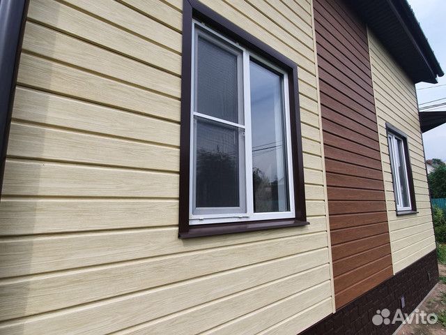 Сайдинг под дерево кирпич и камень