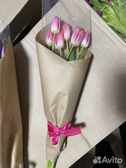 Тюльпаны с луковицей