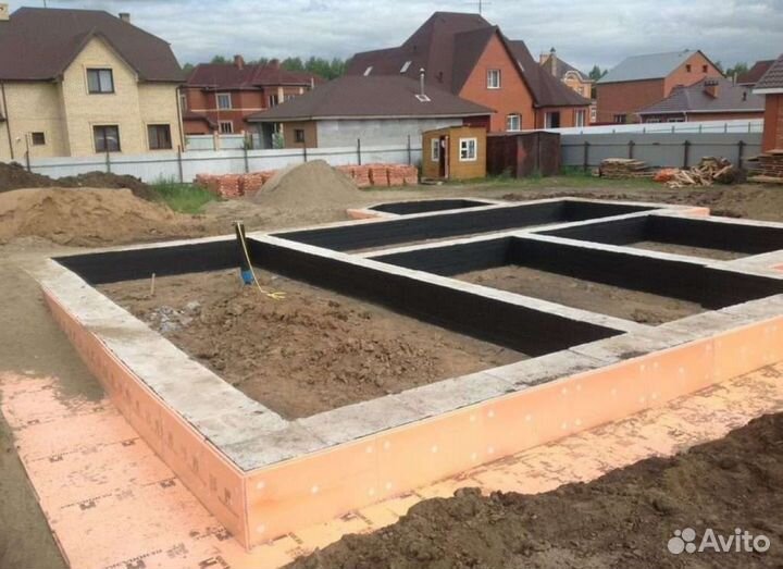 Бетонные работы заливка фундамента