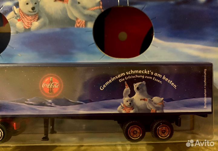 Коллекционный грузовик Кока-кола с мишками