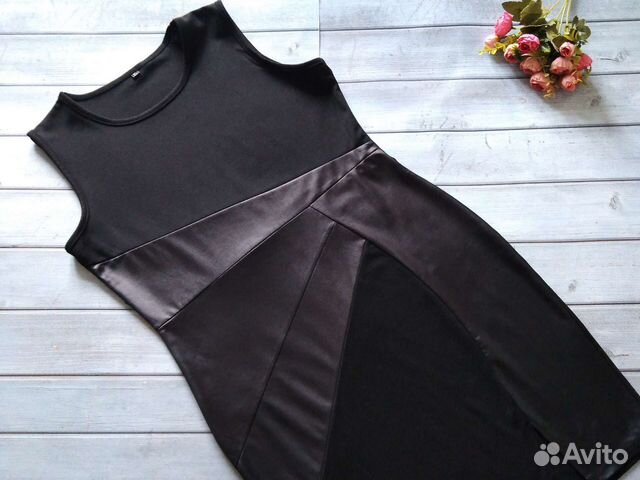 Платье женское чёрное вечернее р. 48-50