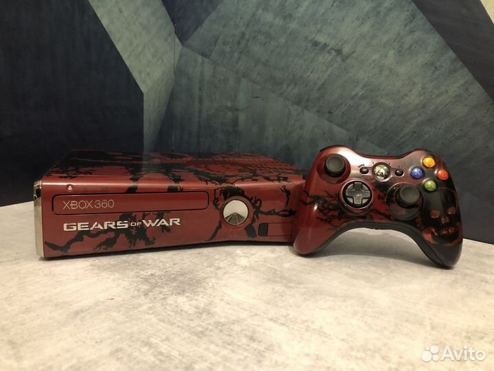Редкий Xbox 360+150игр /Limited Gears of War