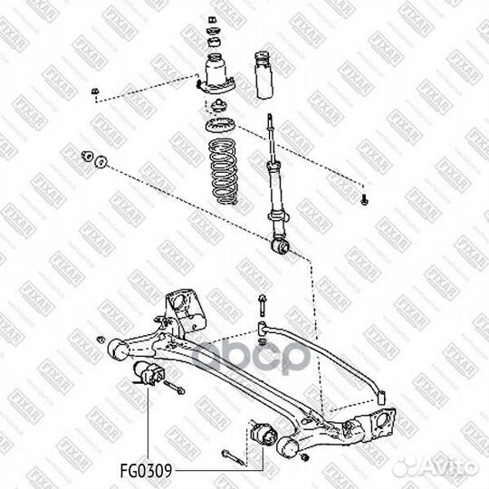 Сайлентблок рычага FG0309 fixar