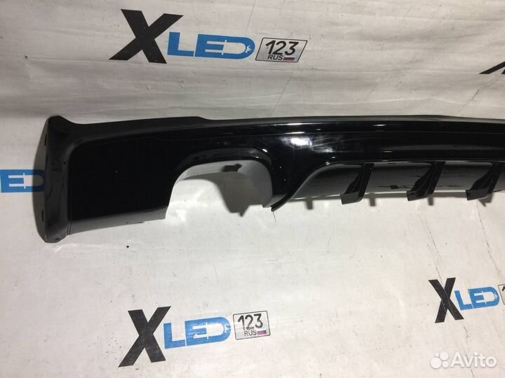 Диффузор BMW 2 F22 M 2+2 чёрный глянец