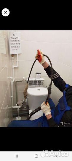 Прочистка канализации/устранение засоров