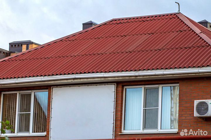 Шифер волновой цветной от производителя