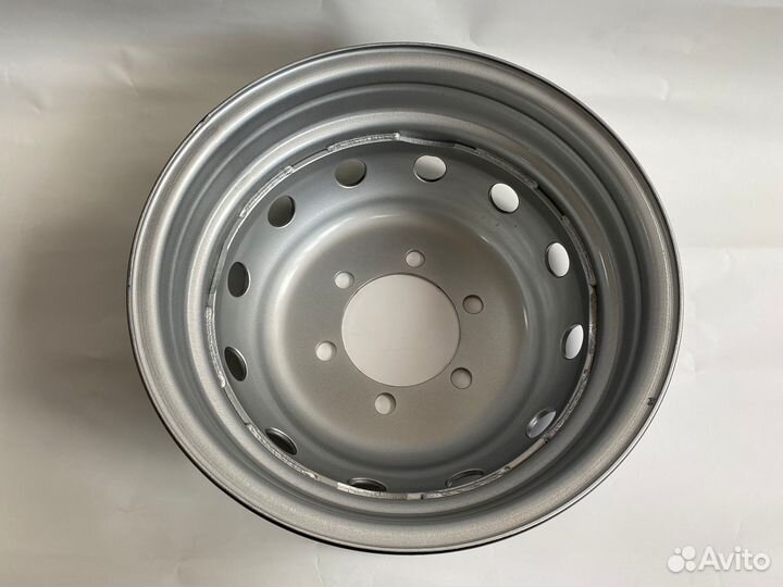5.5Jx16H2 Колесо стальное Газель серебристое