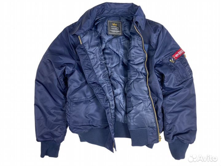 Куртка бомбер Alpha Flight jacket replica dark blue