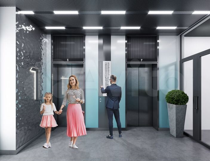 1-к. квартира, 41,1 м², 22/24 эт.