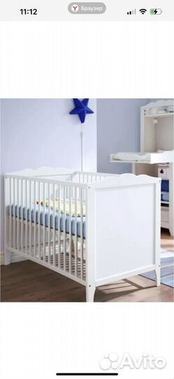 Детская кроватка с пологом Икеа