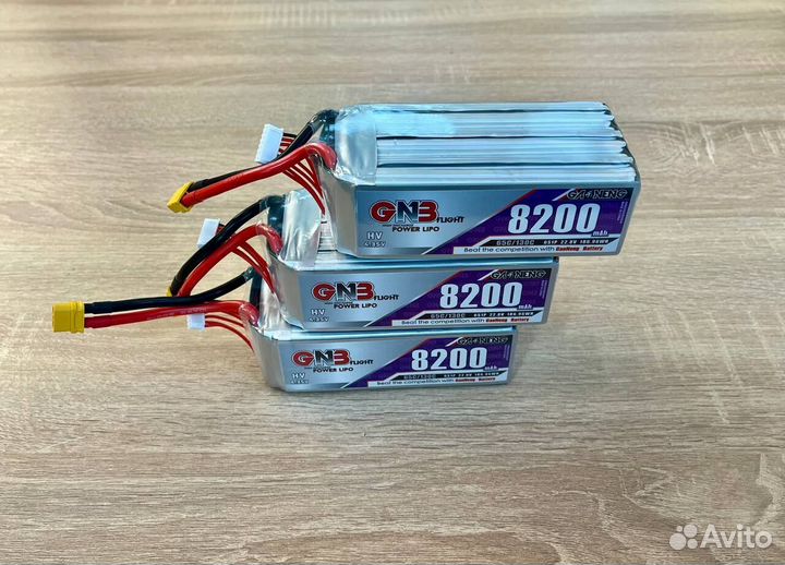 Аккумулятор для FPV дрона GNB 8200 mAh 6S 65С XT60