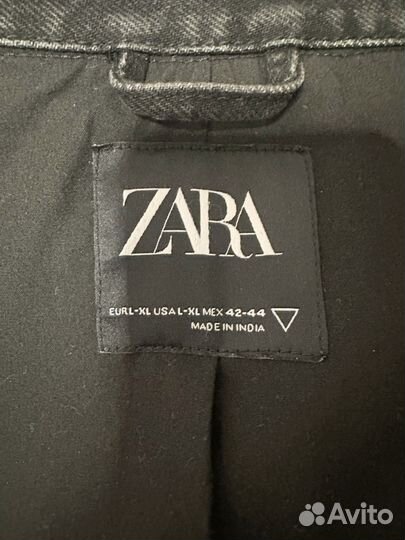 Zara джинсовка в стразах